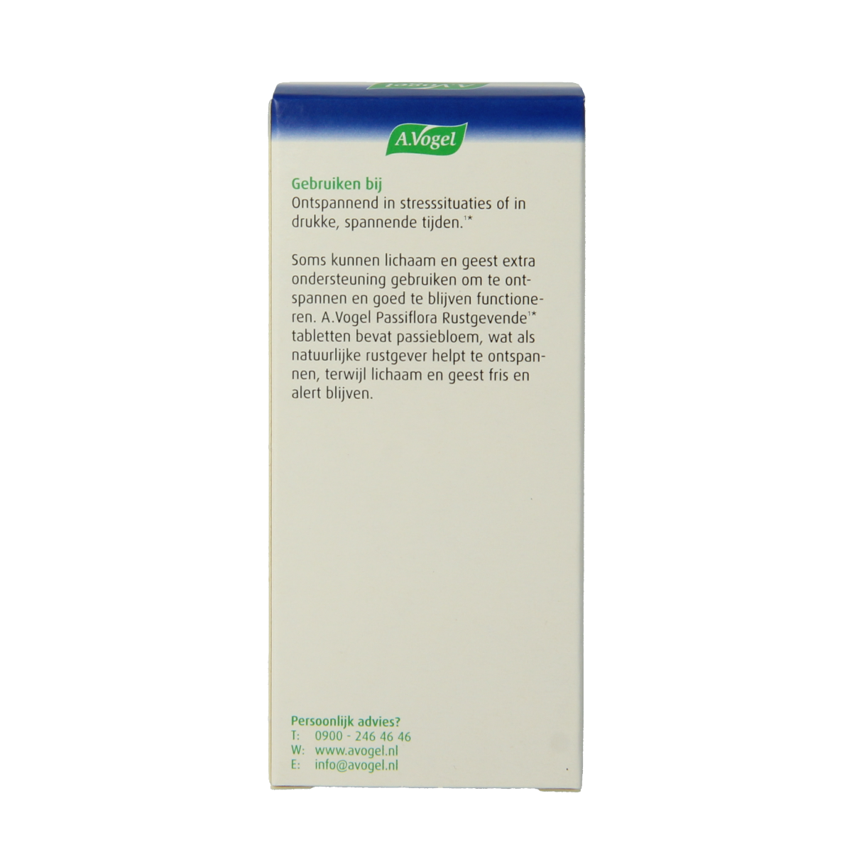 A Vogel Passiflora rustgevende kruidenpreparaten in een doos met 200 tabletten, natuurlijke rustgevende supplementen voor ontspanning