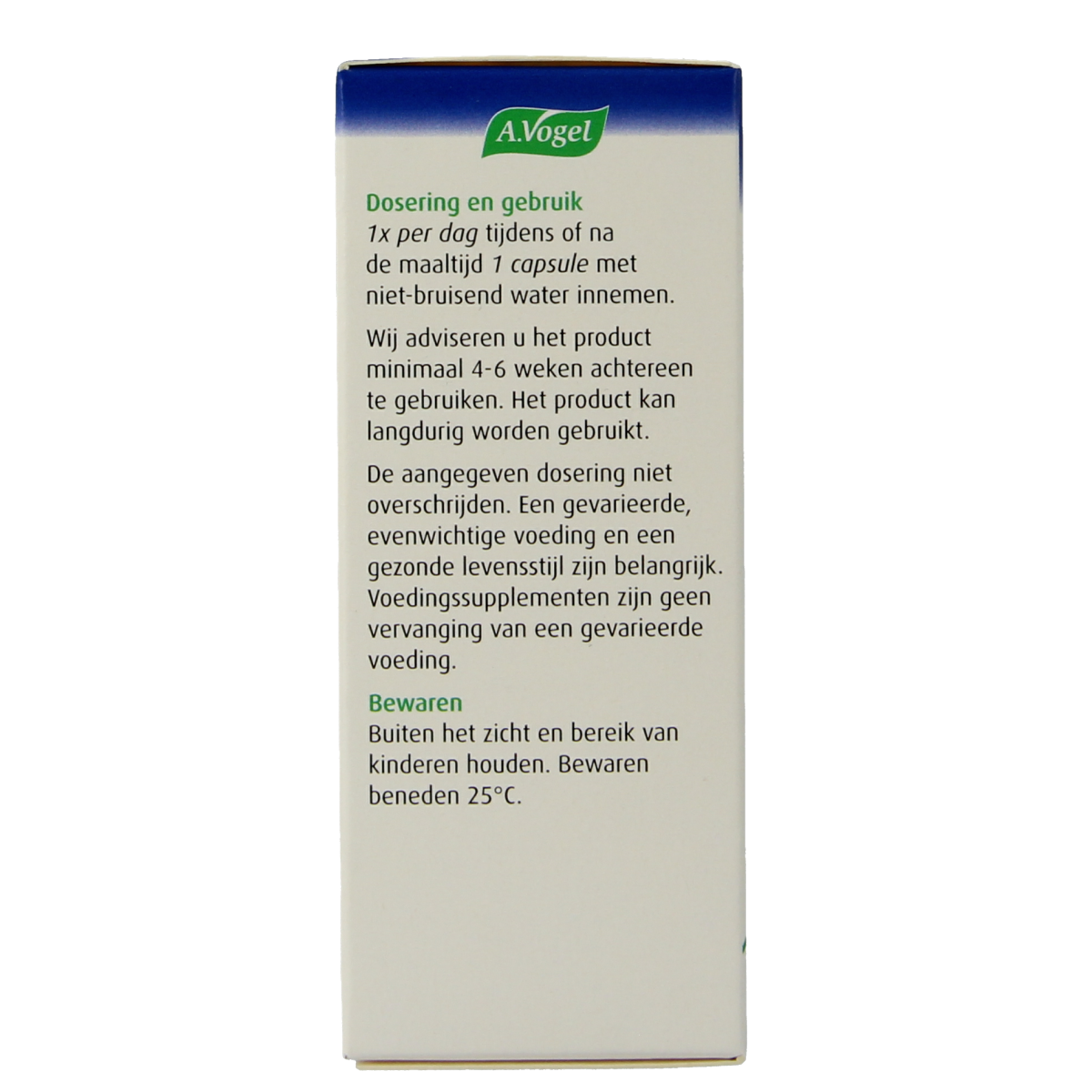 A Vogel Prostaforce capsules in a bottle, herbal supplement for urinary health, featuring the product label and capsules inside.