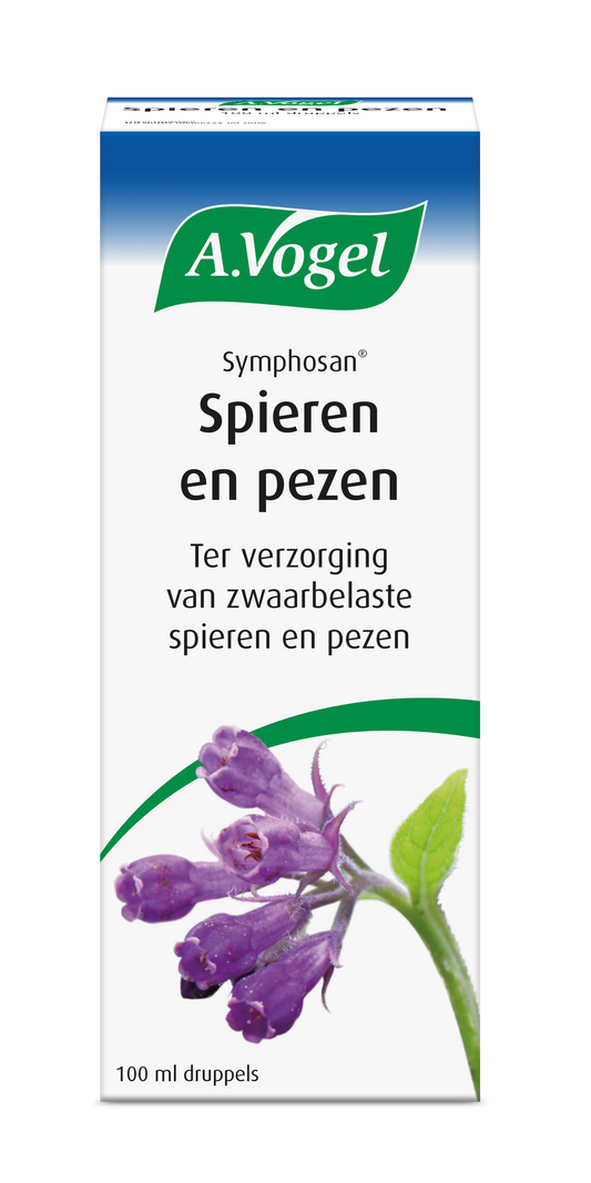 A Vogel Symphosan body care product in a 100ml bottle, featuring the label and clear container for external use.