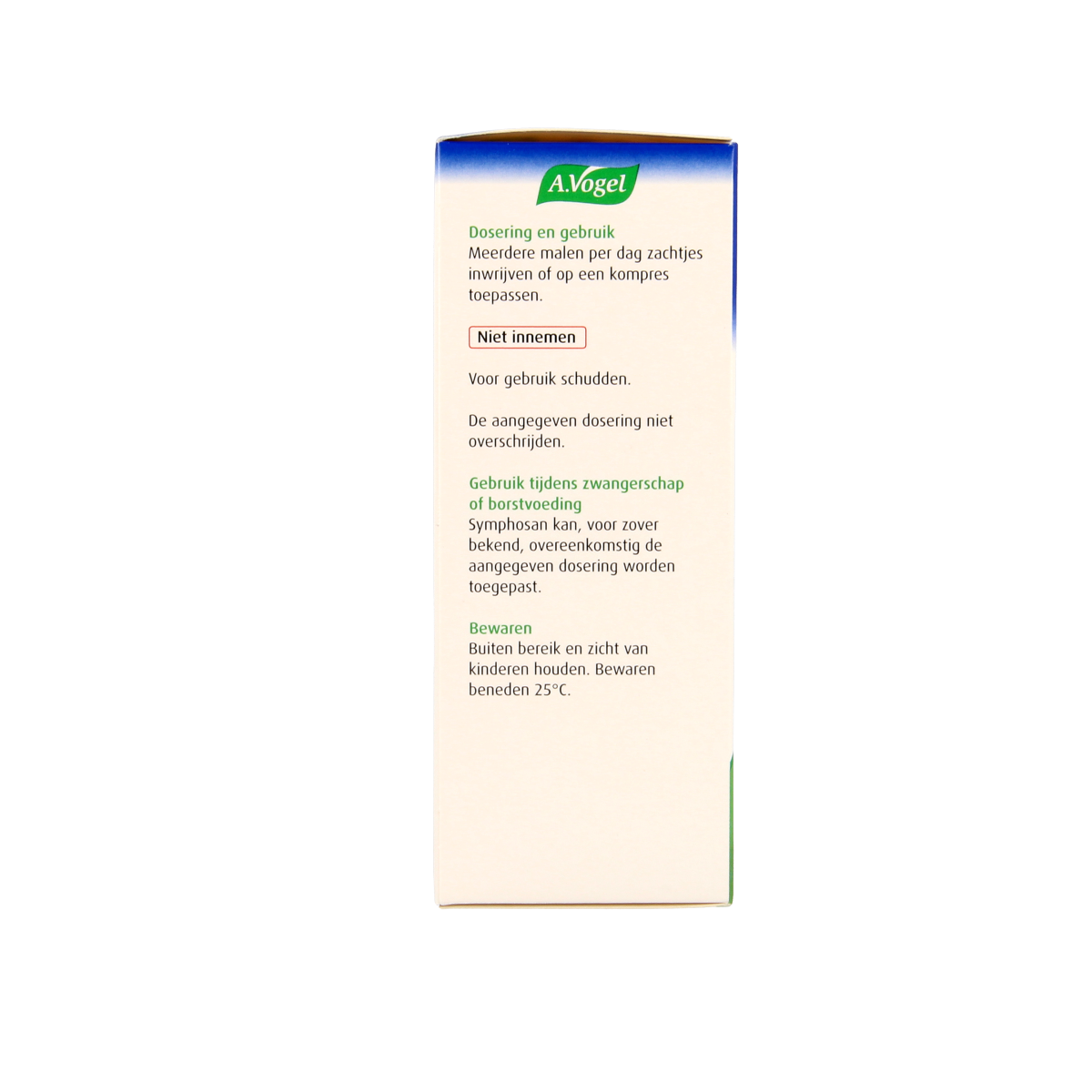 A Vogel Symphosan external body care product in a 100ml bottle, suitable for skin soothing and natural healing.