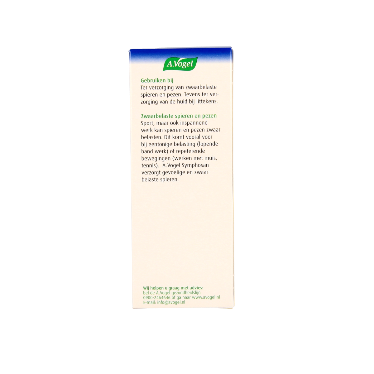 A Vogel Symphosan external body care in a 100ml bottle, natural herbal remedy for skin and body soothing.