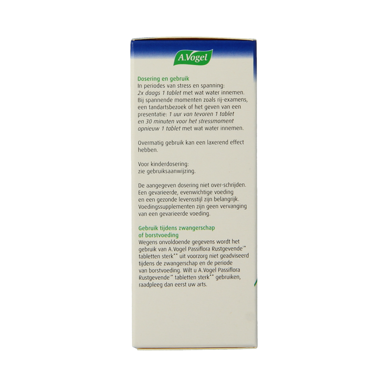 A Vogel Passiflora rustgevende tabletten, herbal supplement with 30 tablets, natural relaxing remedy from Kruidenpreparaten collection.