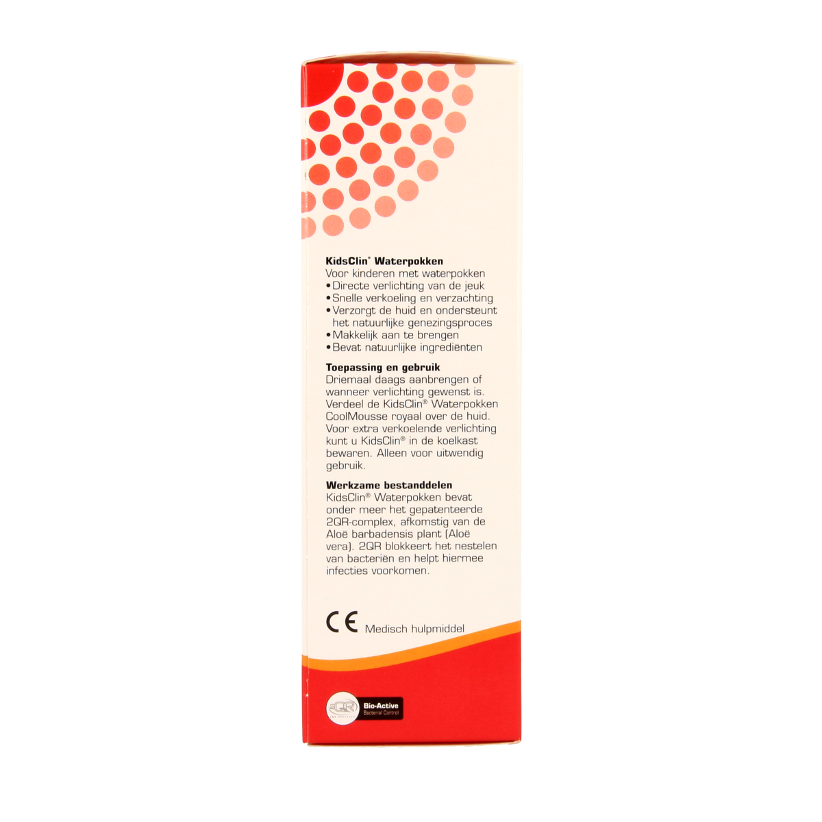 Kidsclin Waterpokkenschuim for babies and toddlers, 100 ml bottle, gentle cleansing product for baby skincare.