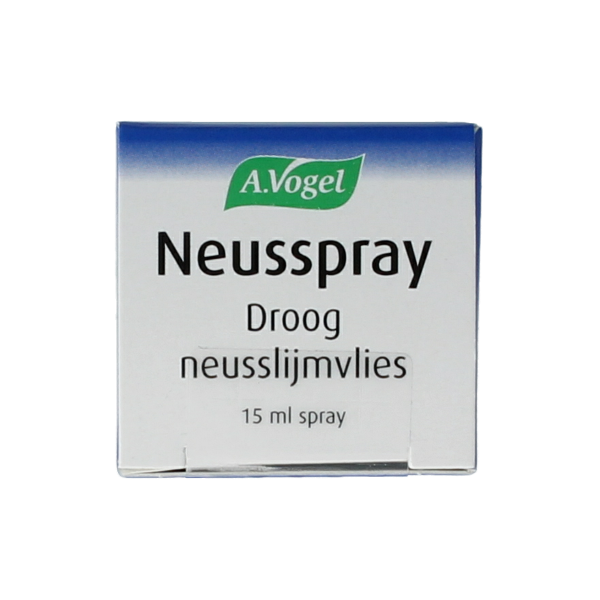 A Vogel Neusspray droge neusslijmvlies spray bottle for nasal care and inhalation, 15 ml, with blue and white packaging.