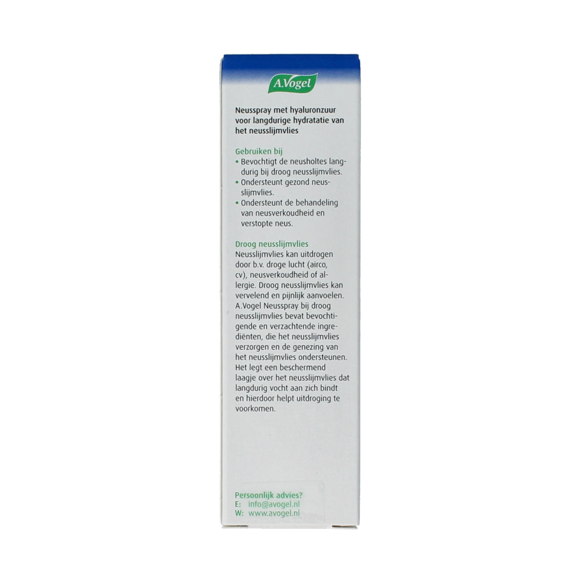 A Vogel Neusspray droge neusslijmvlies in 15ml spray bottle for nasal care and inhalation, shown in the image.
