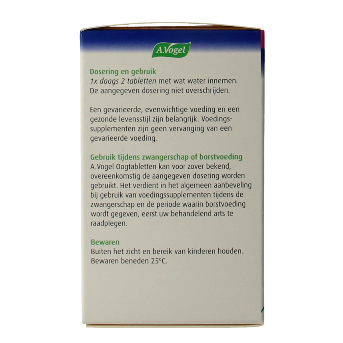 A Vogel mineralen multi oogtabletten bottle with 60 tablets, featuring colorful packaging and label details.