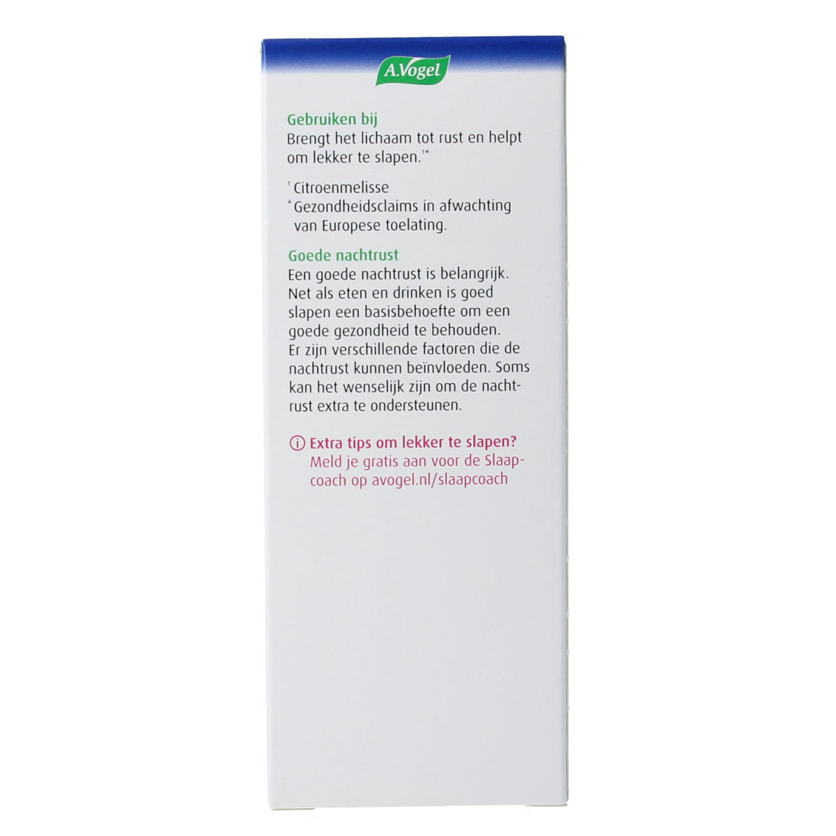 A Vogel Dormeasan Citroenmelisse nachtrust druppels herbal supplement in a 100ml bottle, featuring lemon balm for restful sleep.