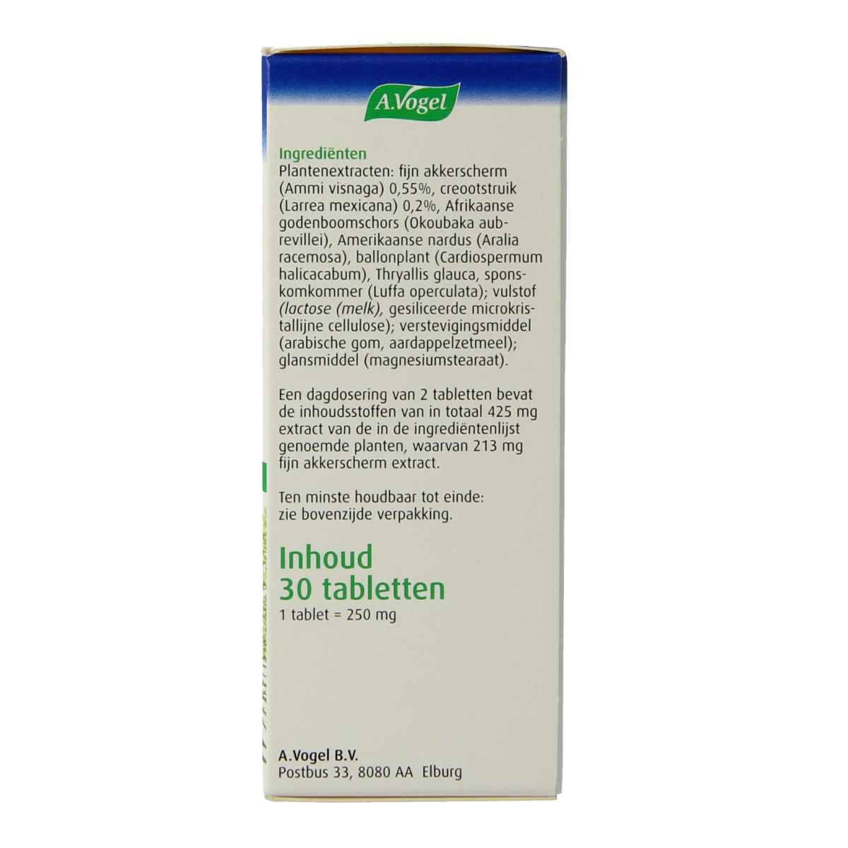 A Vogel Pollinosan herbal tablets in a blister pack, used as natural remedies for allergy relief and seasonal symptoms.