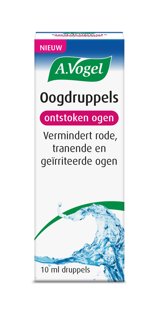 A Vogel eye drops for irritated eyes in a 10ml bottle, part of A Vogel's eye care product line.