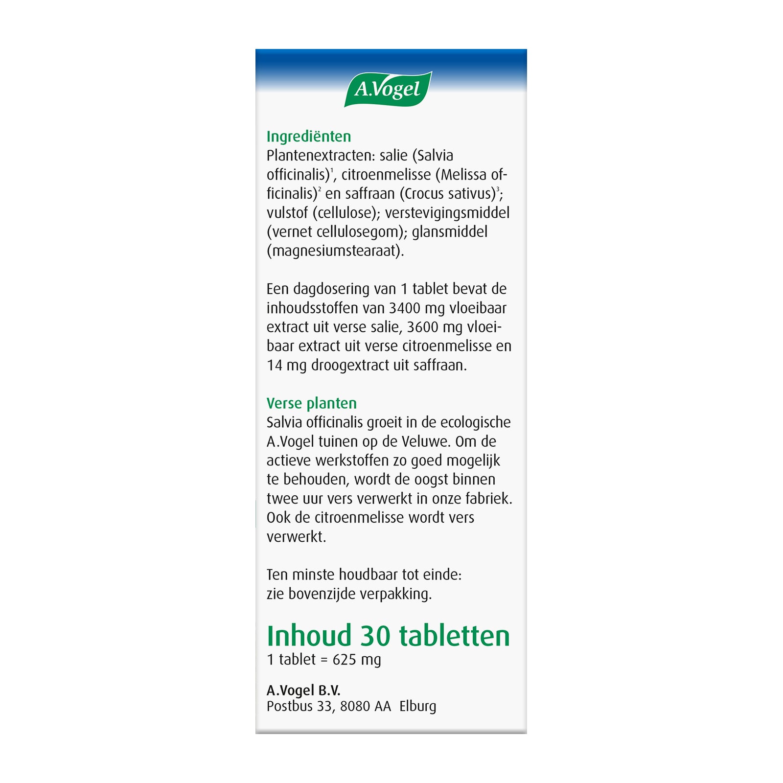 A Vogel Nachtrust herbal tablets for transition, 30 pieces, natural herbal supplement in a blister pack.