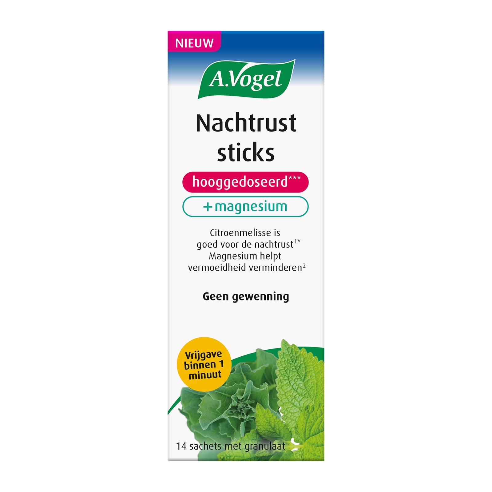 A Vogel Nachtrust sticks, herbal remedy, 14 pack of 2g sticks, natural herbal preparation for relaxation.