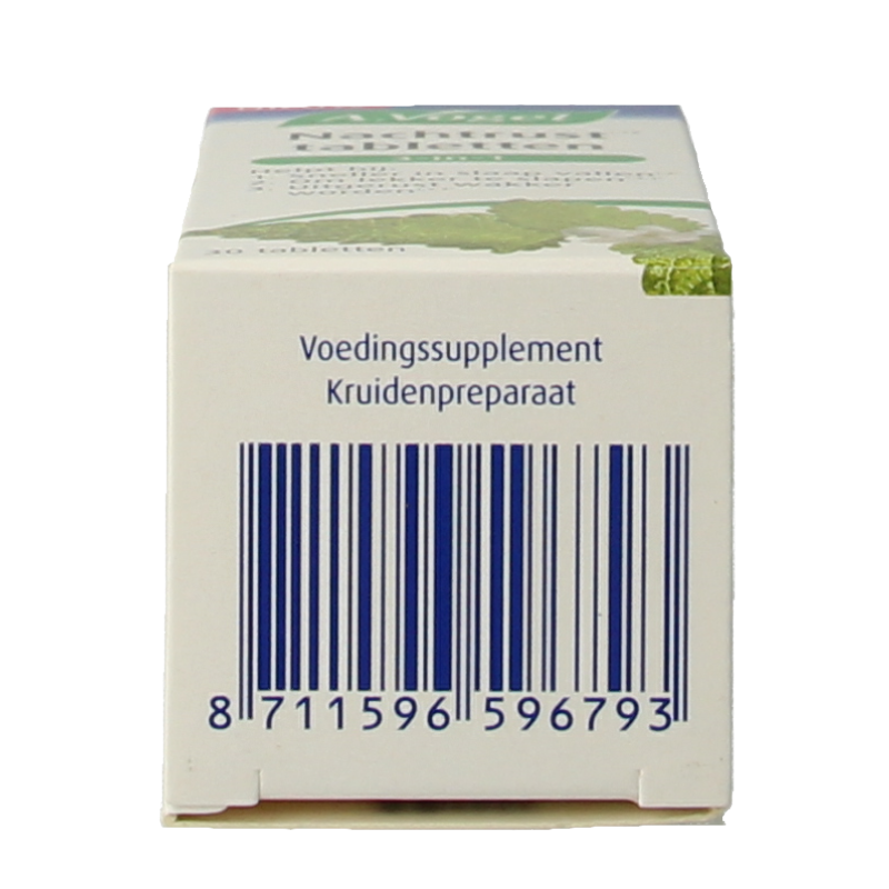 A Vogel Dormeasan nachtrust 3-in-1 herbal supplement tablets for restful sleep, displayed in a blister pack.