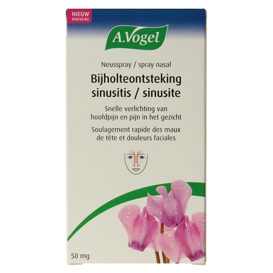 A Vogel Neusspray set for sinus and nasal care, featuring bottles for nasal health and inhalation, designed for sinus inflammation relief.