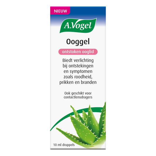 A Vogel Ooggel eye care drops for inflamed eyelids in a 10ml bottle, designed to soothe and treat eye irritation.
