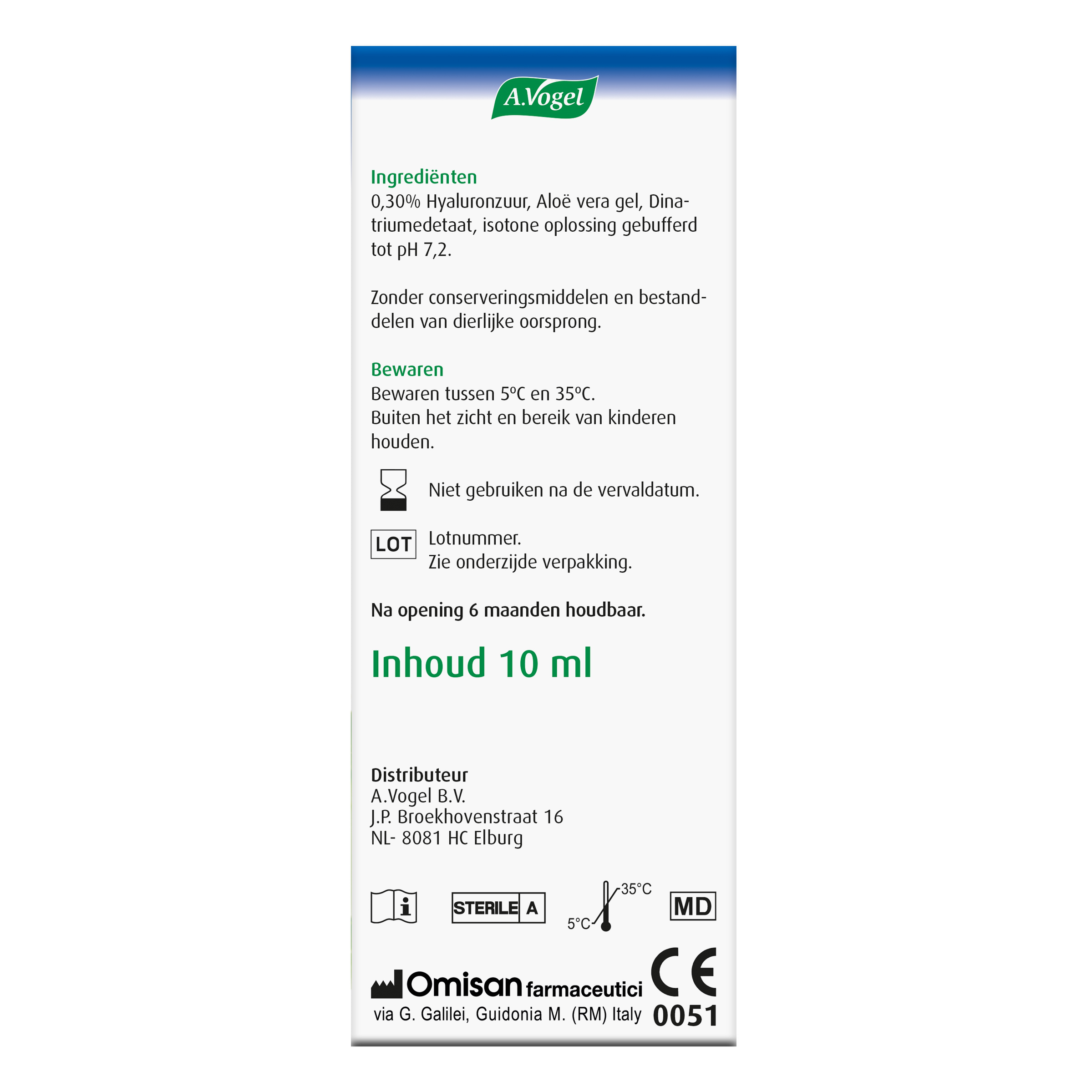 A Vogel Ooggel eye ointment for inflamed eyelids, 10ml bottle, soothing eye care product with applicator brush.