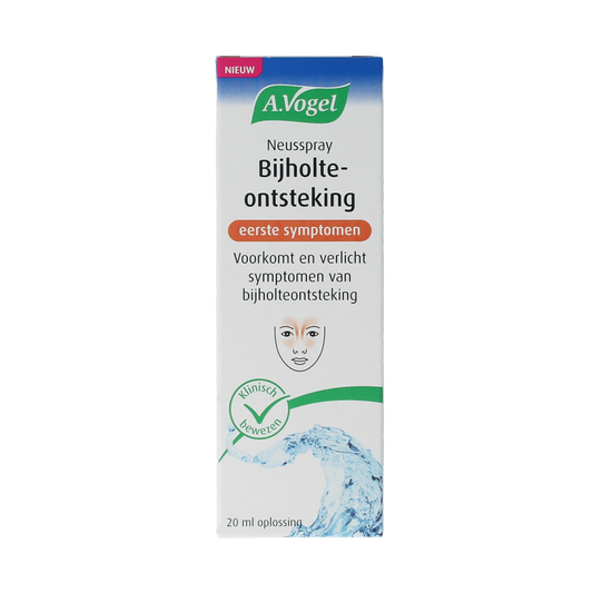 A Vogel Neusspray for sinus first symptoms, 20ml, nasal care and inhalation product showing the spray bottle and packaging.