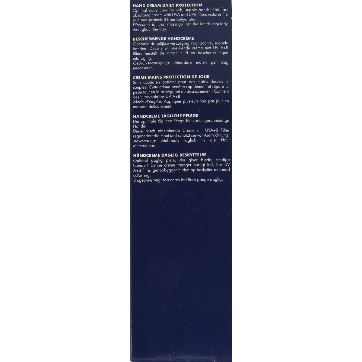 Herome Handcreme 75ml tube showing the moisturizing hand care product with a white and blue label.