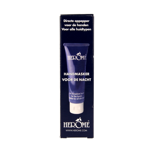 Herome Handmask in a 40ml container, designed for hand skincare, with a creamy texture and soothing ingredients.