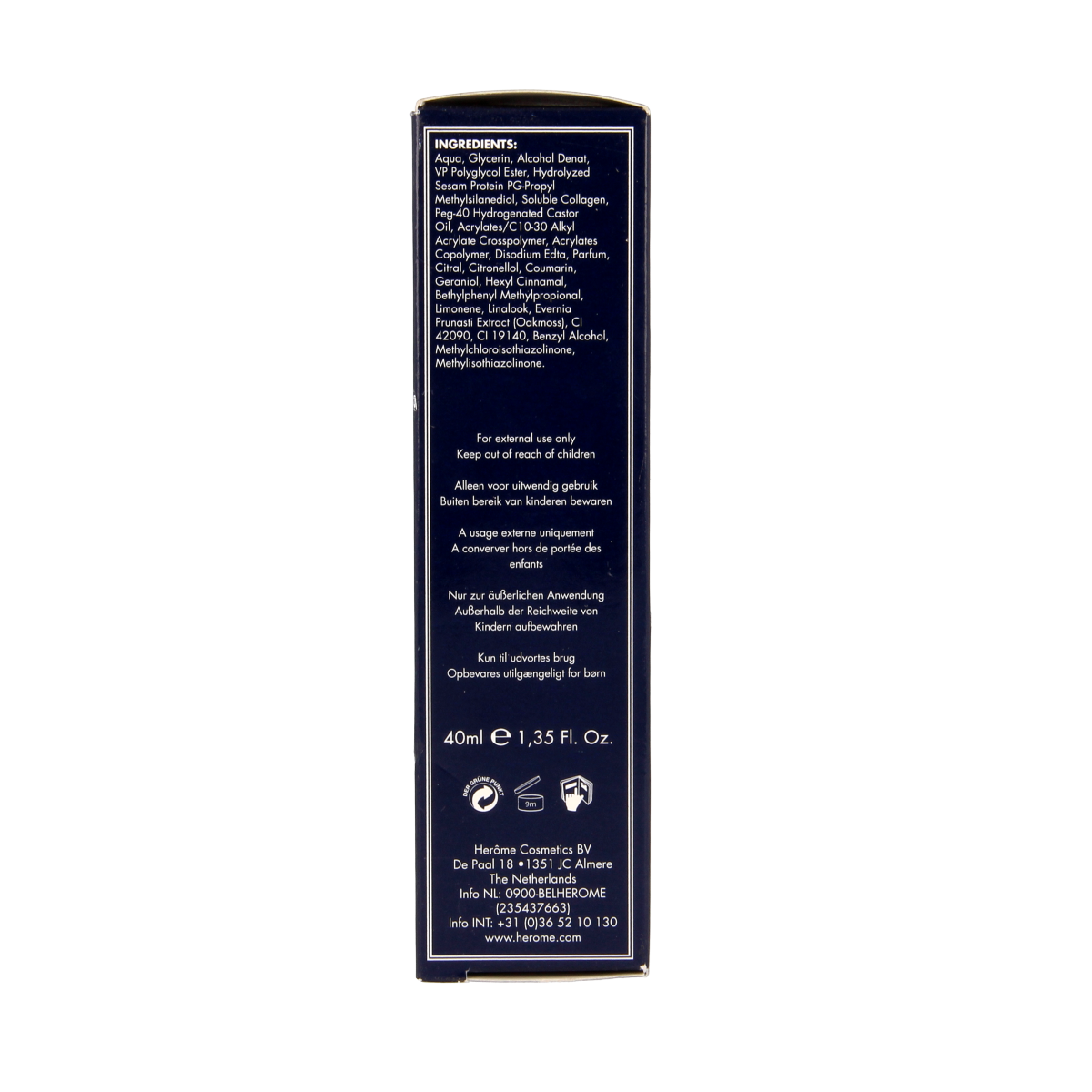 Herome Handmask in 40ml tube, hydrating hand care treatment with nourishing ingredients, designed for soft, smooth hands.