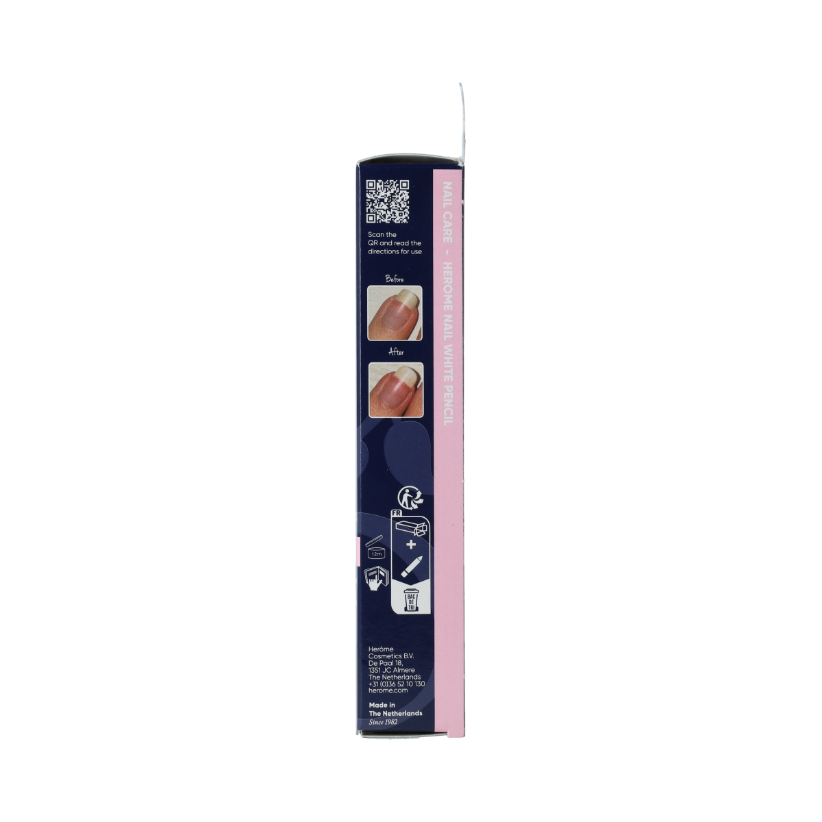Herome Nagel potlood 1.00 for hand and nail care, featuring a natural wood finish and precision tip for detailed application.