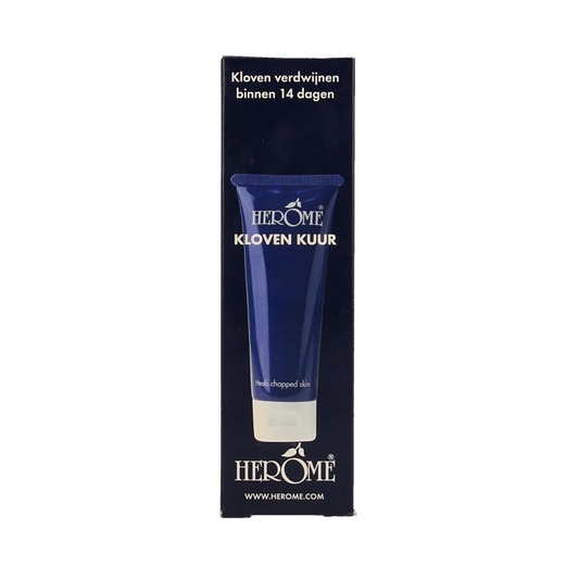 Herome Special Care Kloven Kuur hand care cream in 75ml tube, designed for nourishing and repairing dry, cracked hands.
