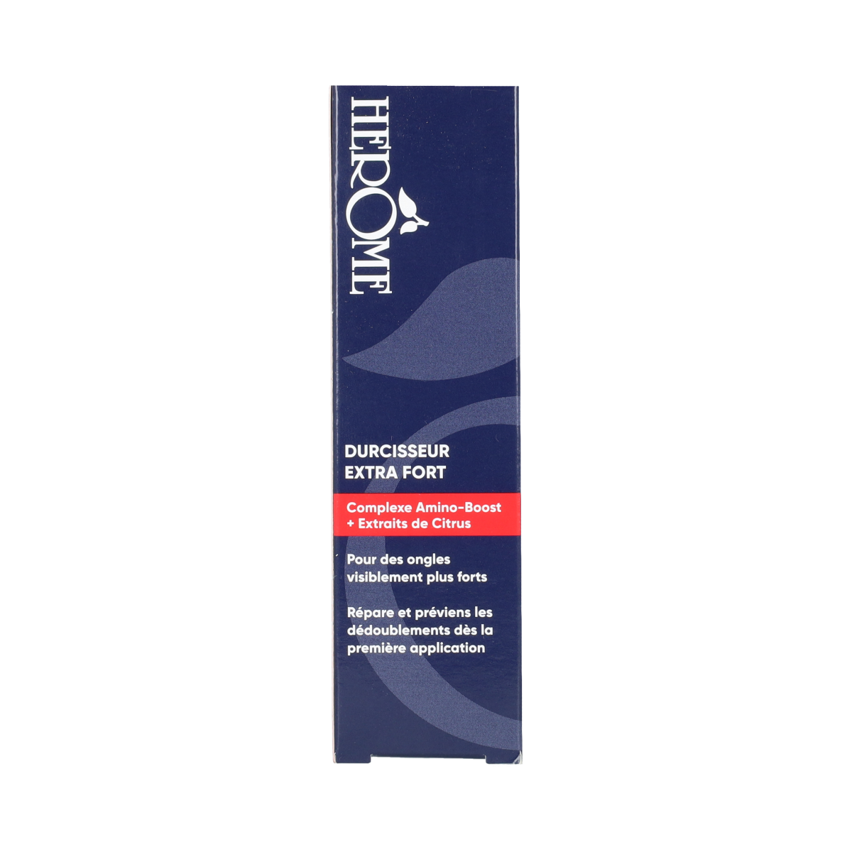 Herome Nagelverharder extra sterk, 10ml bottle of hand and nail strengthening treatment, clear liquid for nail care.