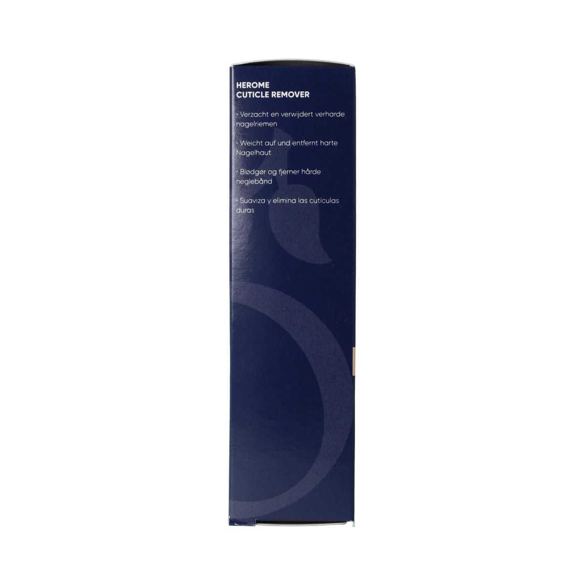 Herome Cuticle Remover 10ml bottle, hand skincare product for softening and removing cuticles in a natural hand care routine.