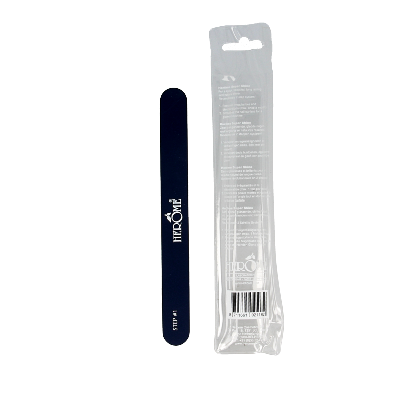 Herome Glamour Glow nail file for manicure and pedicure, showing a close-up of the professional nail instrument.