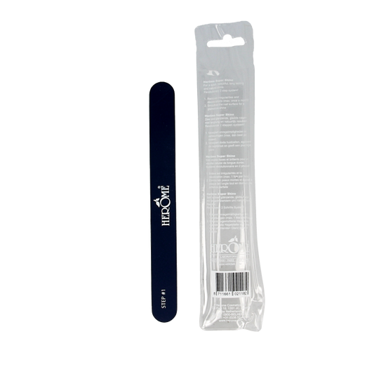 Herome Glamour Glow nail file for manicure and pedicure, showing a close-up of the professional nail instrument.