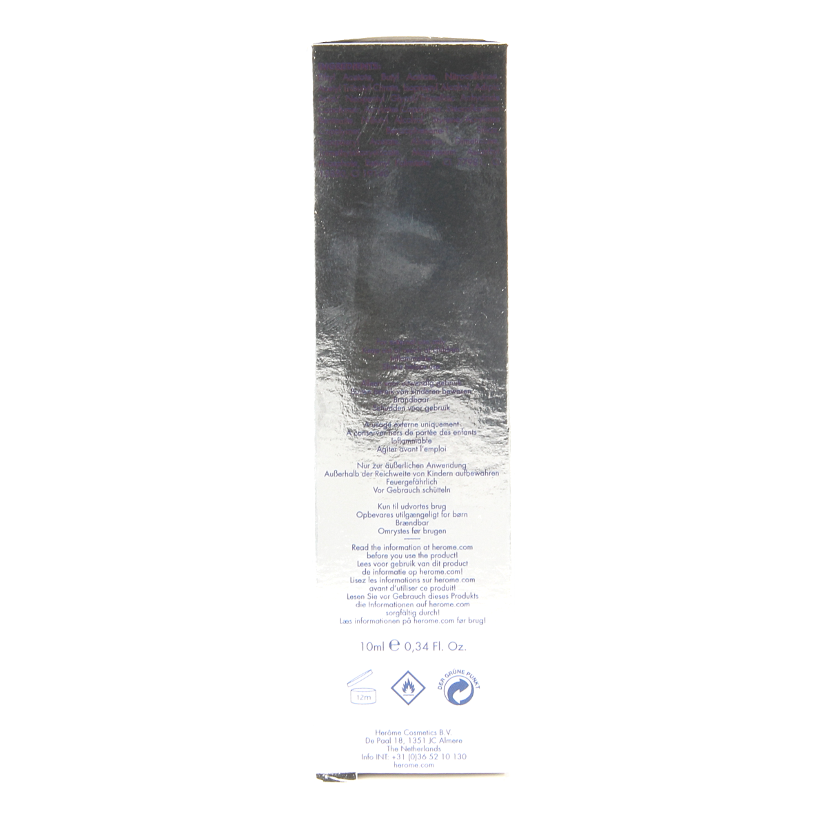 Herome Nail Perfect anti-aging hand cream in a 10ml tube, designed for nourishing and revitalizing aging skin.
