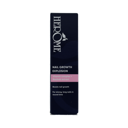 Herome Nail Growth Explosion hand care product in a 7ml bottle, designed to boost nail strength and promote healthy growth.