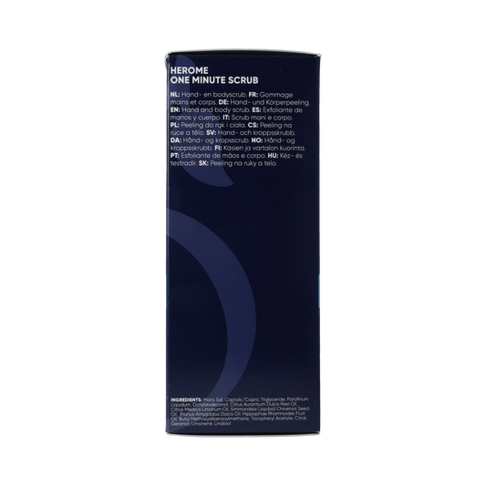 Herome One Minute Manicure hand care product in 120ml bottle, featuring a sleek design for quick nail and hand treatment.