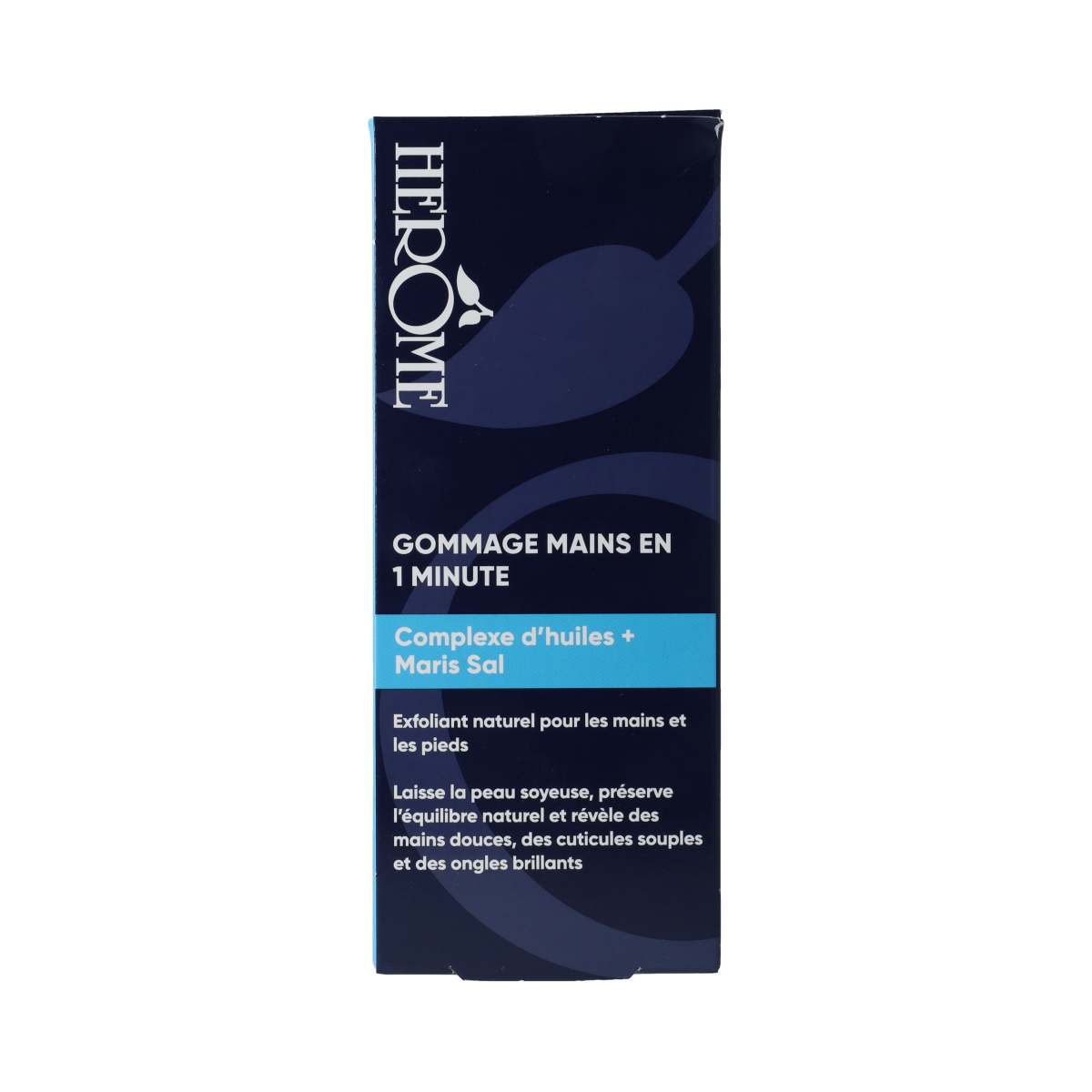 Herome One Minute Manicure hand care cream in a 120ml tube, designed for quick and effective nail and skin treatment.