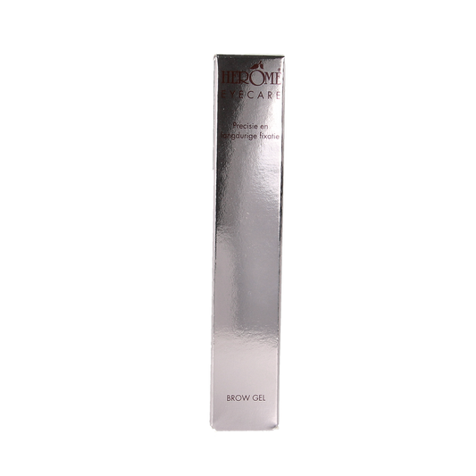 Herome professional brow gel in 6.5ml, clear make-up product for shaping and setting eyebrows, displayed in the image.