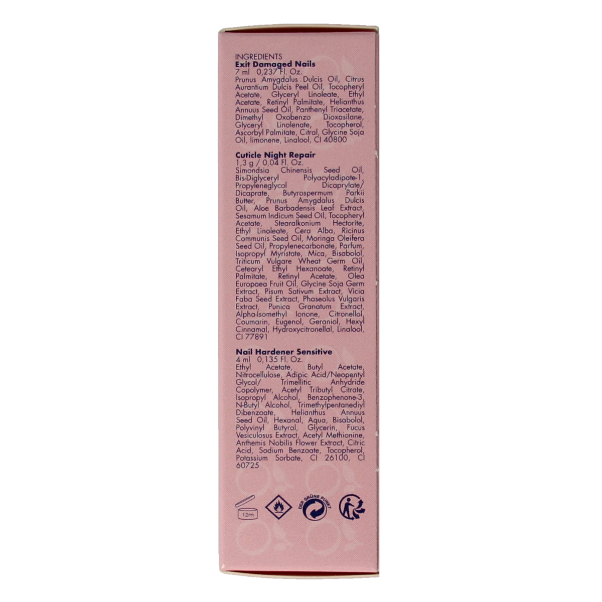 Herome Essentials hand care set for artificial nails and medicated use, includes various hand treatment products.