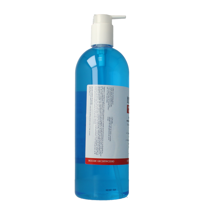 Herome Direct desinfect SOS handgel in a 1-liter bottle for hand disinfection, featuring a clear label and dispensing cap.