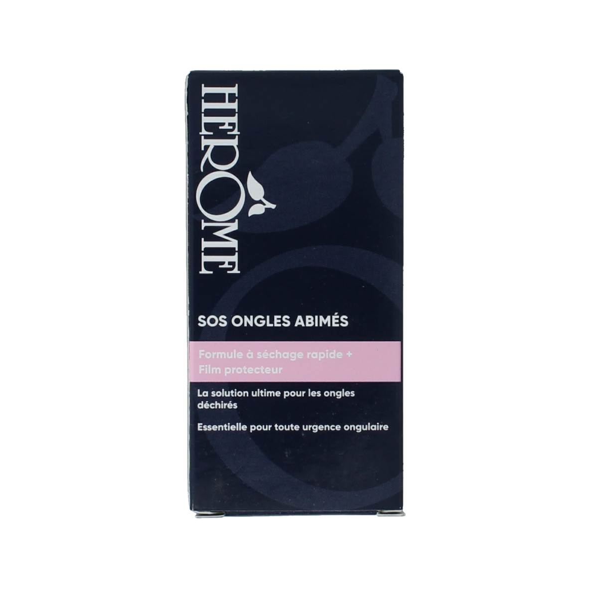 Herome SOS nail repair hand care product in 10ml bottle, designed to strengthen and repair damaged nails.