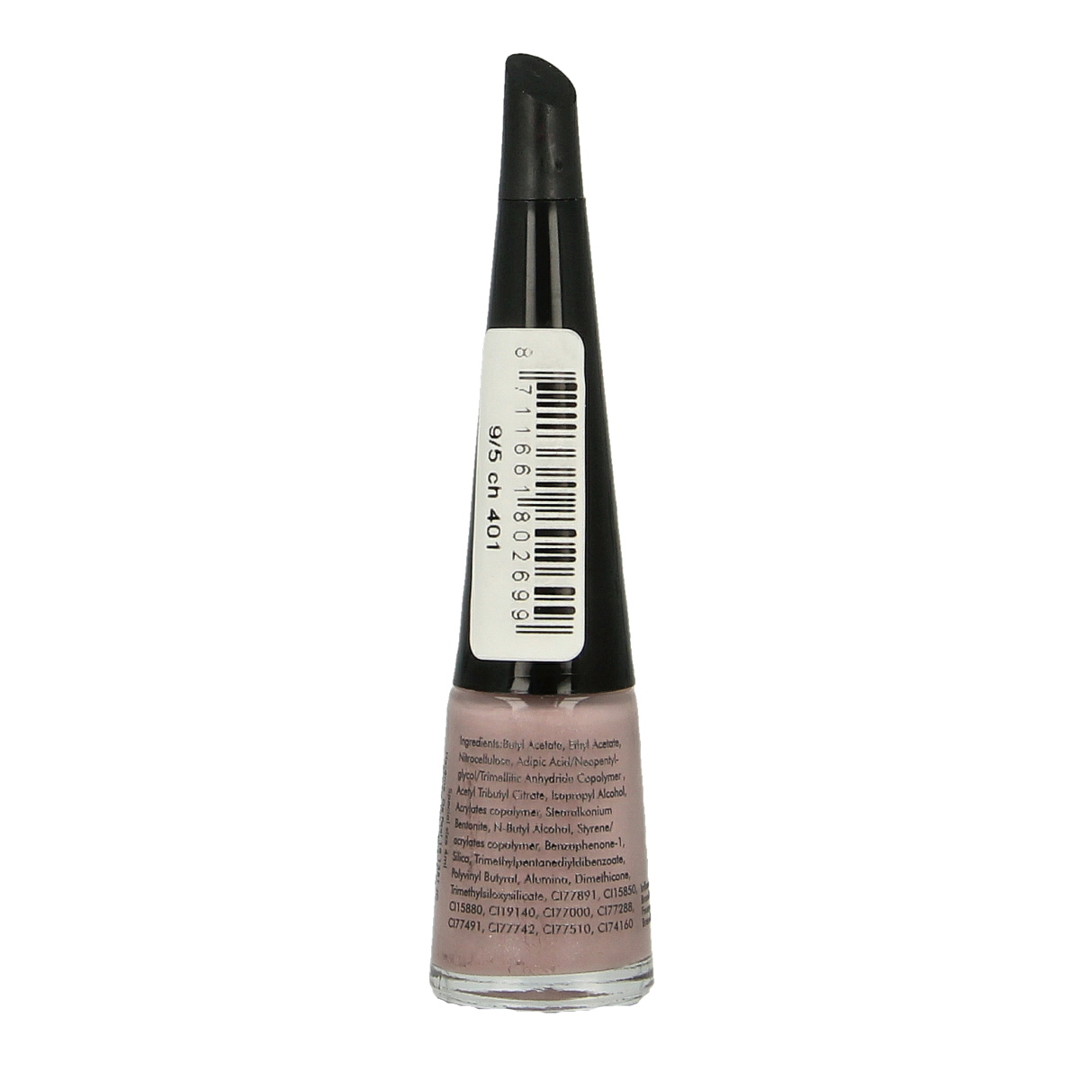 Herome Take Away Nail Colour Basic 9/5 Ch 401, 4ml bottle of beige nail polish, make-up product with brush applicator