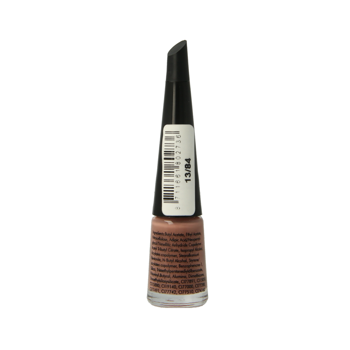 Herome Take Away Nail Colour Basic 13/84 in a 4ml bottle, showcasing vibrant nail polish for easy application and removal.
