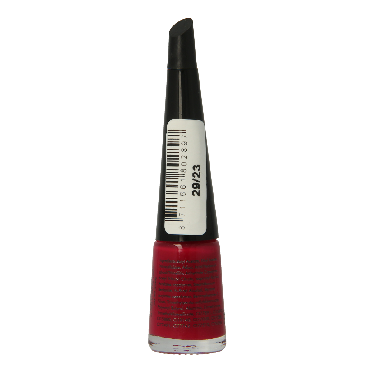 Herome Take Away Nail Colour Basic 29/23, 4ml, vibrant nail polish in a clear bottle with a brush applicator.