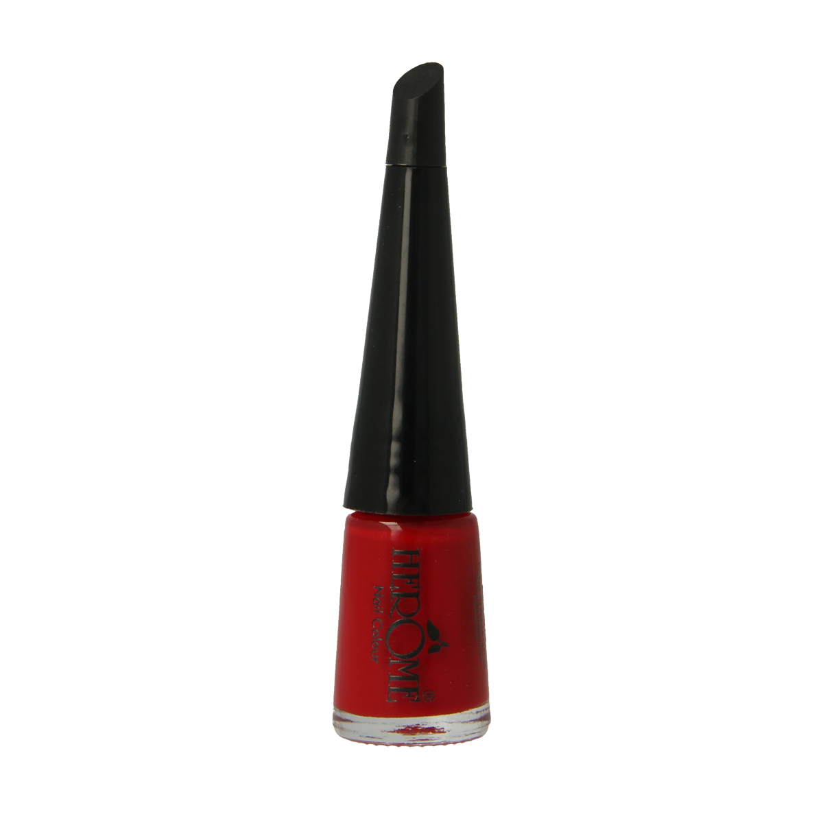 Herome Take Away Nail Colour Basic 33 in 4ml, vibrant coral nail polish with a smooth finish, displayed in the bottle.