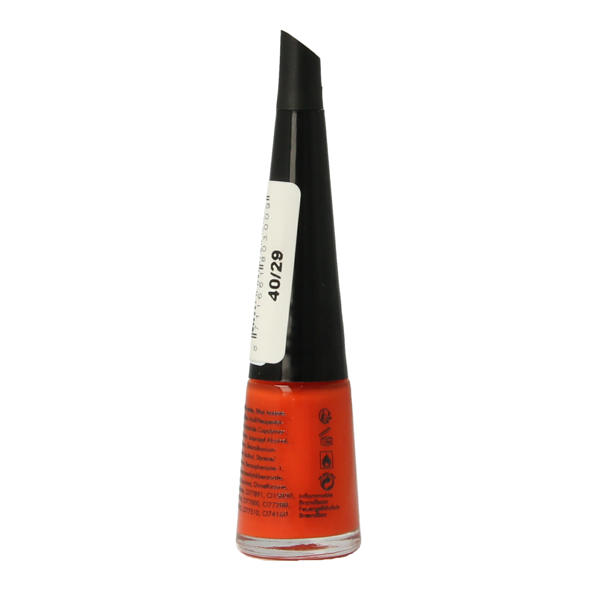 Herome Take Away Nail Colour Basic 40/29 in 4ml bottle, vibrant blue nail polish with a glossy finish.