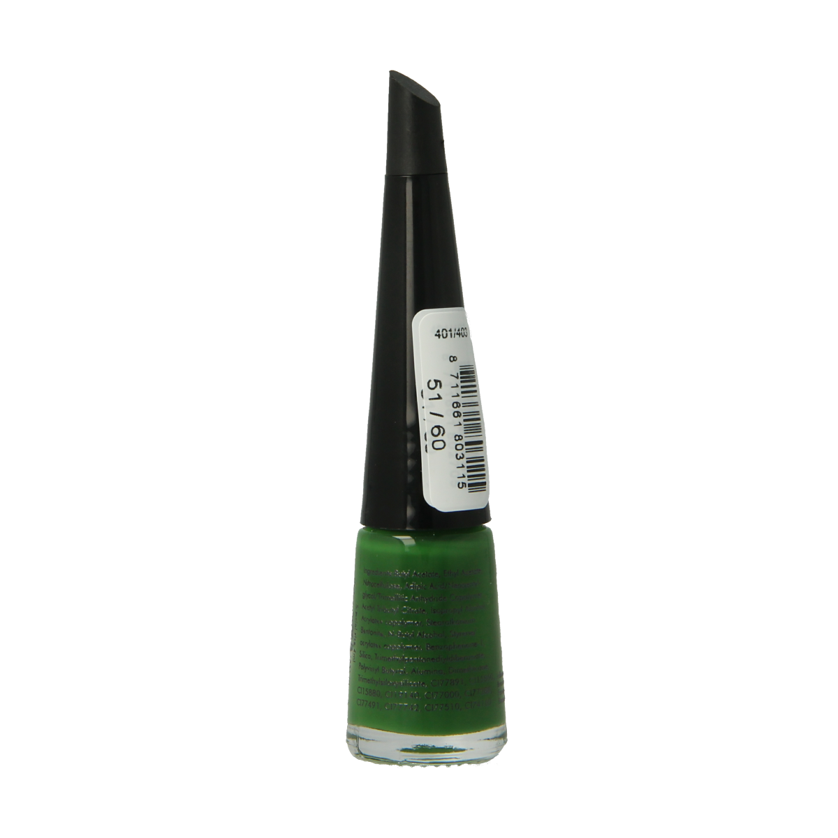 Herome Take Away Nail Colour Basic 51/60, 4ml bottle with vibrant nail polish, showcasing its sleek packaging and bright shade.