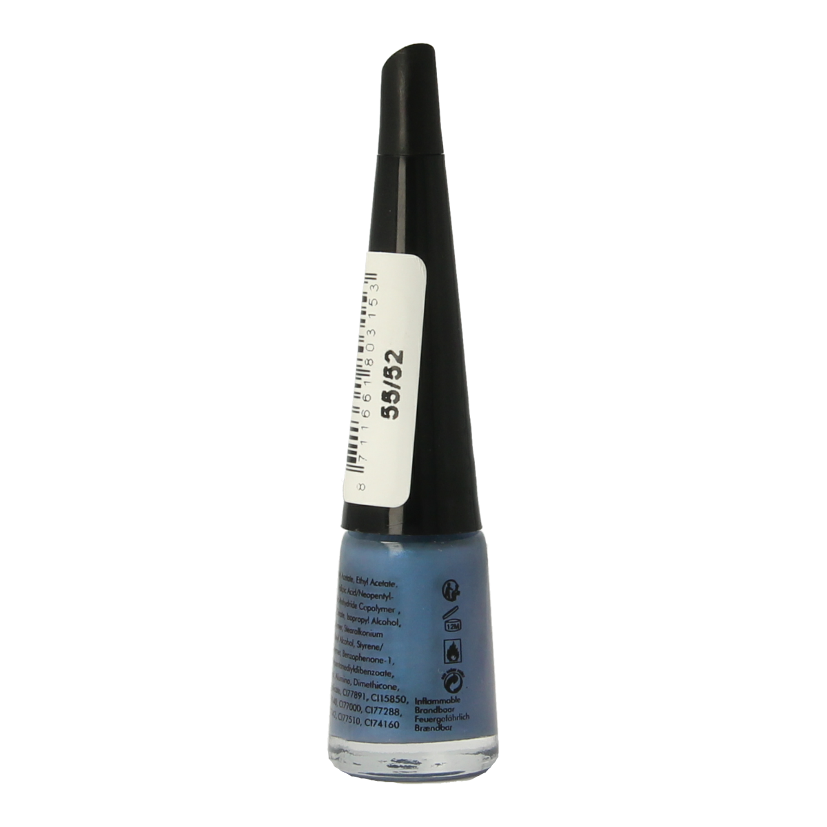 Herome Take Away Nail Colour Basic 55/52, 4ml bottle, natural beige shade, make-up nail polish with a smooth finish.
