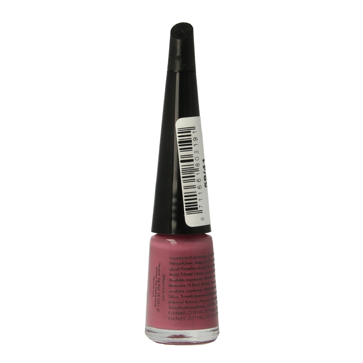 Herome Take Away Nail Colour Basic 59/41, 4ml, orange and beige nail polish in a sleek bottle.