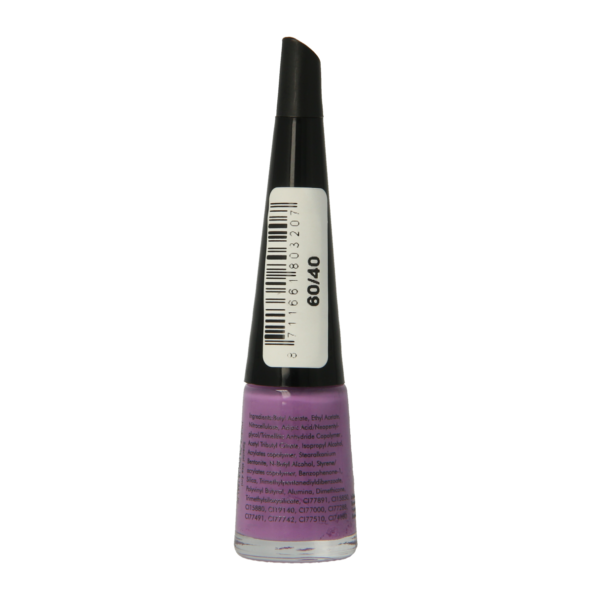 Herome Take Away Nail Colour Basic 60/40 in 4ml bottle, beige and pink makeup product with a brush applicator.