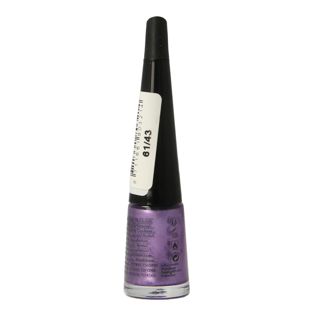 Herome Take Away Nail Colour Basic 61/43 in 4ml bottle, vibrant make-up nail polish for a stylish manicure.