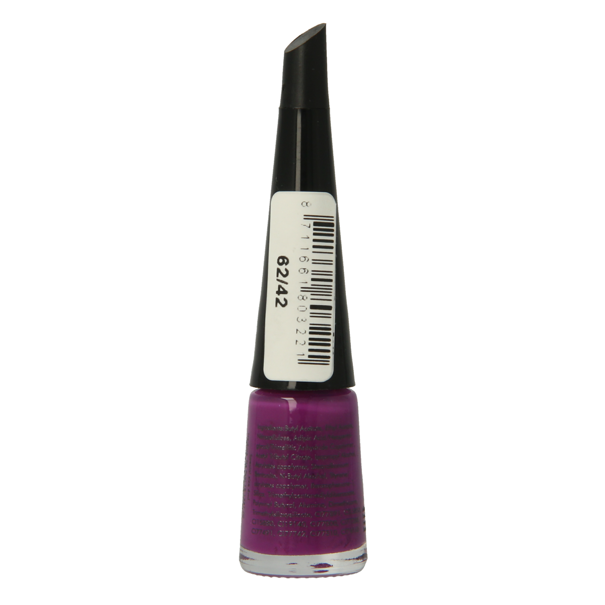 Herome Take Away Nail Colour Basic 62/42 in 4ml bottle, showcasing bright, vibrant nail polish for easy removal.