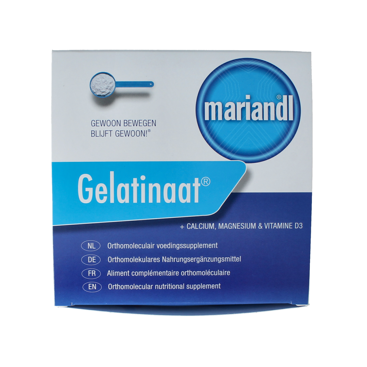 Mariandl Classic Mineralen Multi gelatinaat supplement in a 500g container, natural mineral blend for health support