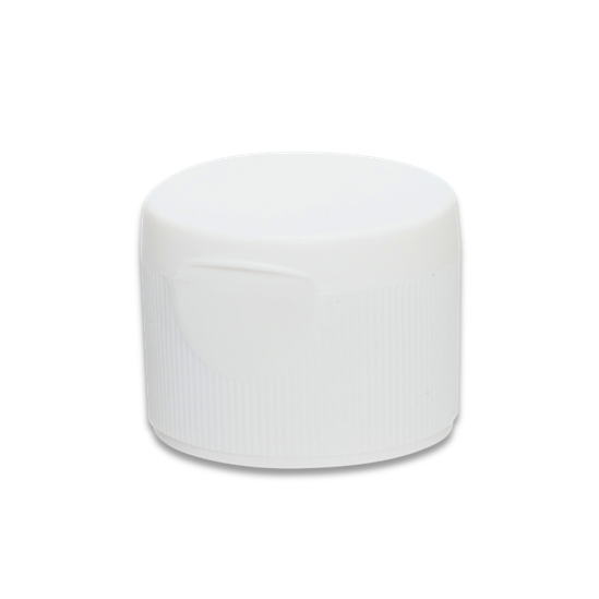 Blockland instrument dosing caps in white, 28mm size, set of 100 for precise liquid measurement and dispensing.